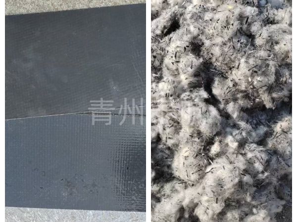 巖棉粉碎對(duì)比